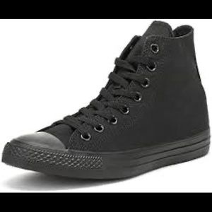 ALL BLACK HIGH TOP CONVERSE